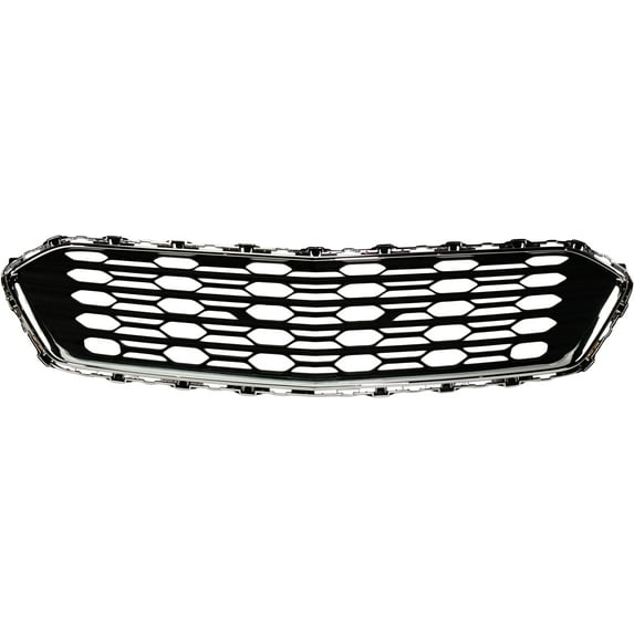 Bumper Grille Compatible With 2016-2018 Chevrolet Cruze Front, Upper