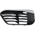 thumbnail image 1 of Bumper Grille Compatible With 2016-2019 BMW X1 Front, Left Driver Side, Outer Textured Black, 1 of 3