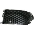 thumbnail image 1 of Bumper Grille Compatible With 2017-2020 Jaguar F-Pace Front, Right Passenger Side, Outer Textured Black, 1 of 3
