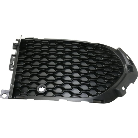 Bumper Grille Compatible With 2017-2020 Jaguar F-Pace Front, Right Passenger Side, Outer Textured Black