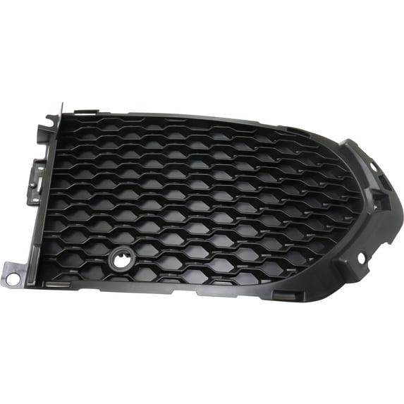 Bumper Grille Compatible With 2017-2020 Jaguar F-Pace Front, Right Passenger Side, Outer Textured Black