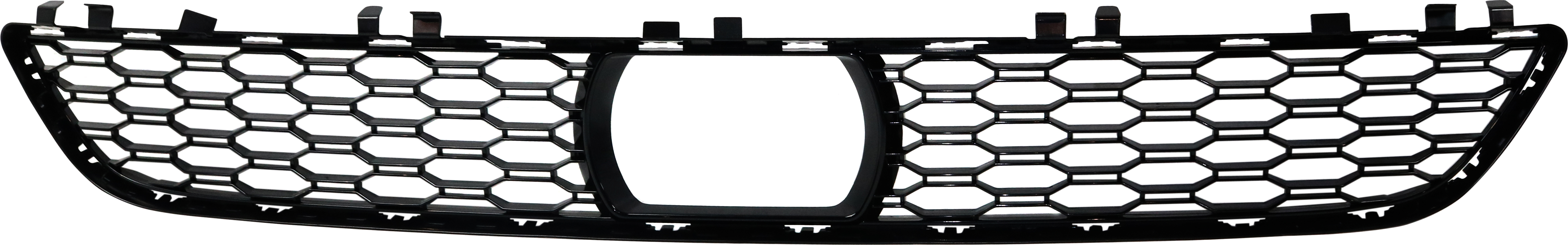 Bumper Grille Compatible With 2017-2021 BMW 530i xDrive Front, Center Black
