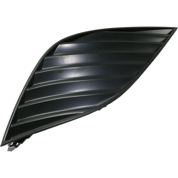 Bumper Grille Compatible With 2018-2020 Toyota Camry Front, Right Passenger Side, Outer Textured Black