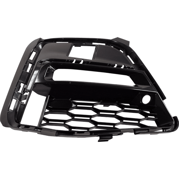 Bumper Grille Compatible With 2019-2021 BMW 330i xDrive Front, Right Passenger Black