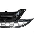 Bumper Grille Compatible with 2010 2011 Honda CRV CRV Black Chrome