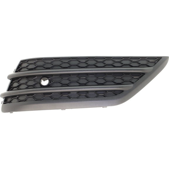 Bumper Grille Compatible with 2016-2018 Honda Pilot Front, Right Passenger Side, Outer Textured Black