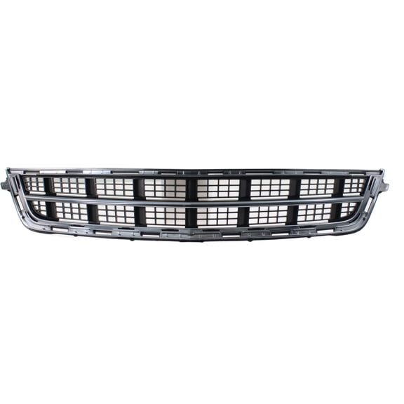 Bumper Grille Compatible with CADILLAC ATS 13-14 FRONT Center Black w/Park Assist Sensor Holes