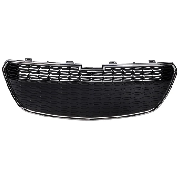 Bumper Grille For 2013-2015 Chevrolet Spark Chrome Shell With Black Insert Front