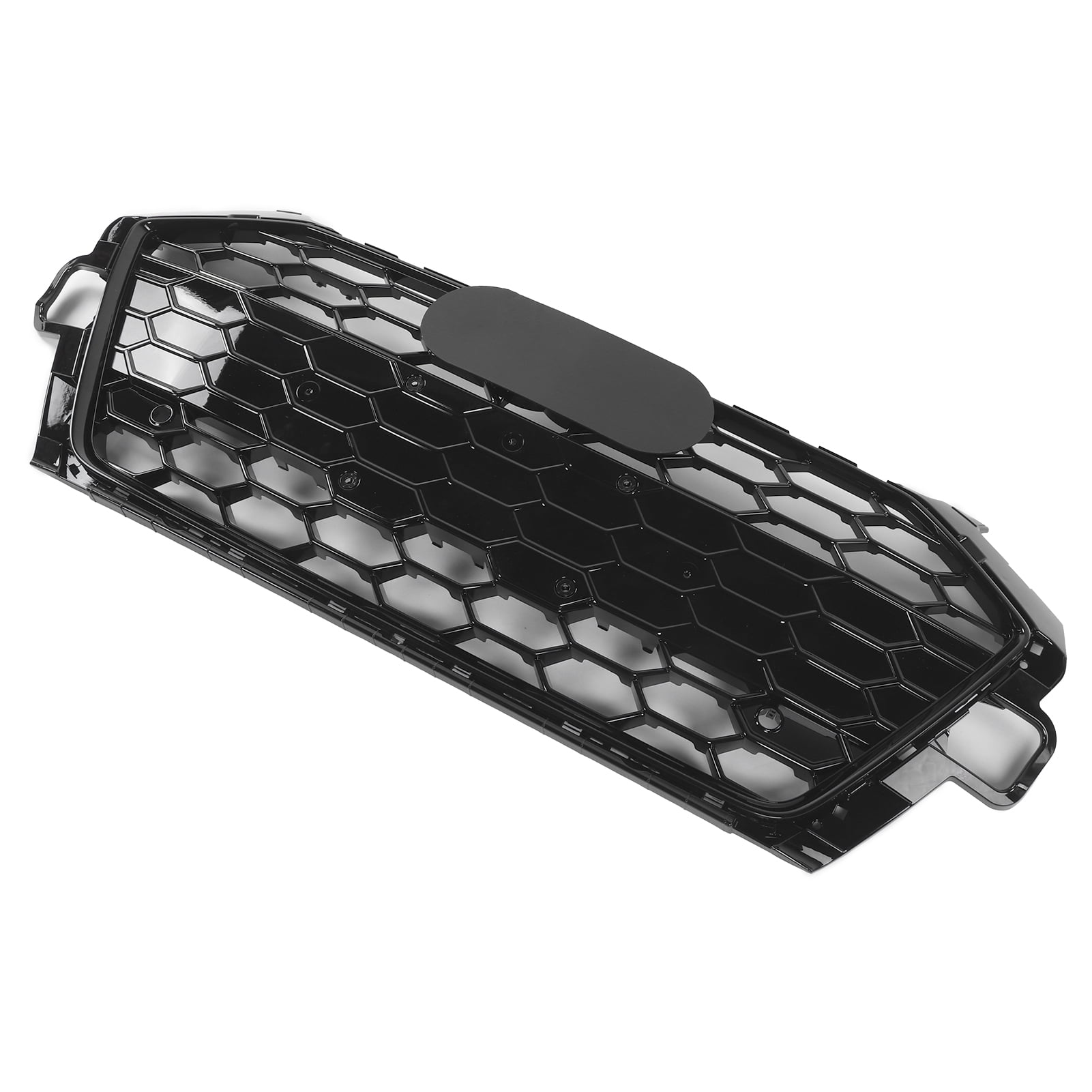 Bumper Grille, Front Bumper Grille Grill Black With Dummy Radar