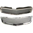 thumbnail image 1 of Bumper Grille Kit For 2009-2012 Chevrolet Traverse Chrome Shell Black Insert, 1 of 5