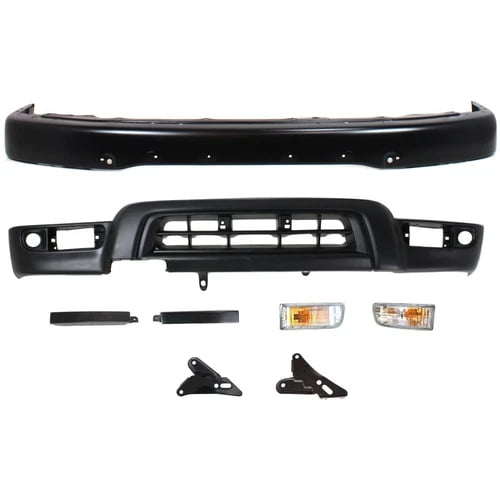 Bumper Kit For 1999-2002 Toyota 4Runner Front Painted Black Steel Sport Utility