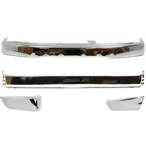 Bumper Kit For 1999-2002 Toyota 4Runner Front and Rear Chrome Steel
