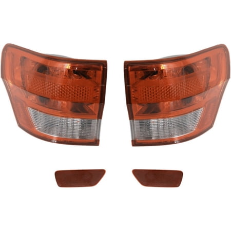 Bumper Kit For 2011-2013 Jeep Grand Cherokee Sport Utility Left and Right 4pc