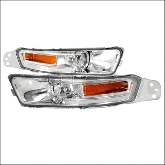 Bumper Lights for 05 to 09 Ford Mustang- Chrome - 10 x 19 x 25 in.