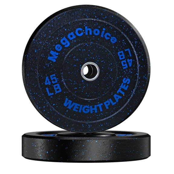 Bumper Plates,2 inch Rubber Weight Plates,15LB 25LB 35LB 45LB 100LB 160LB 300LB Plates For Weight Lifting Strength Training Home Gym (Single, Pair & Set)
