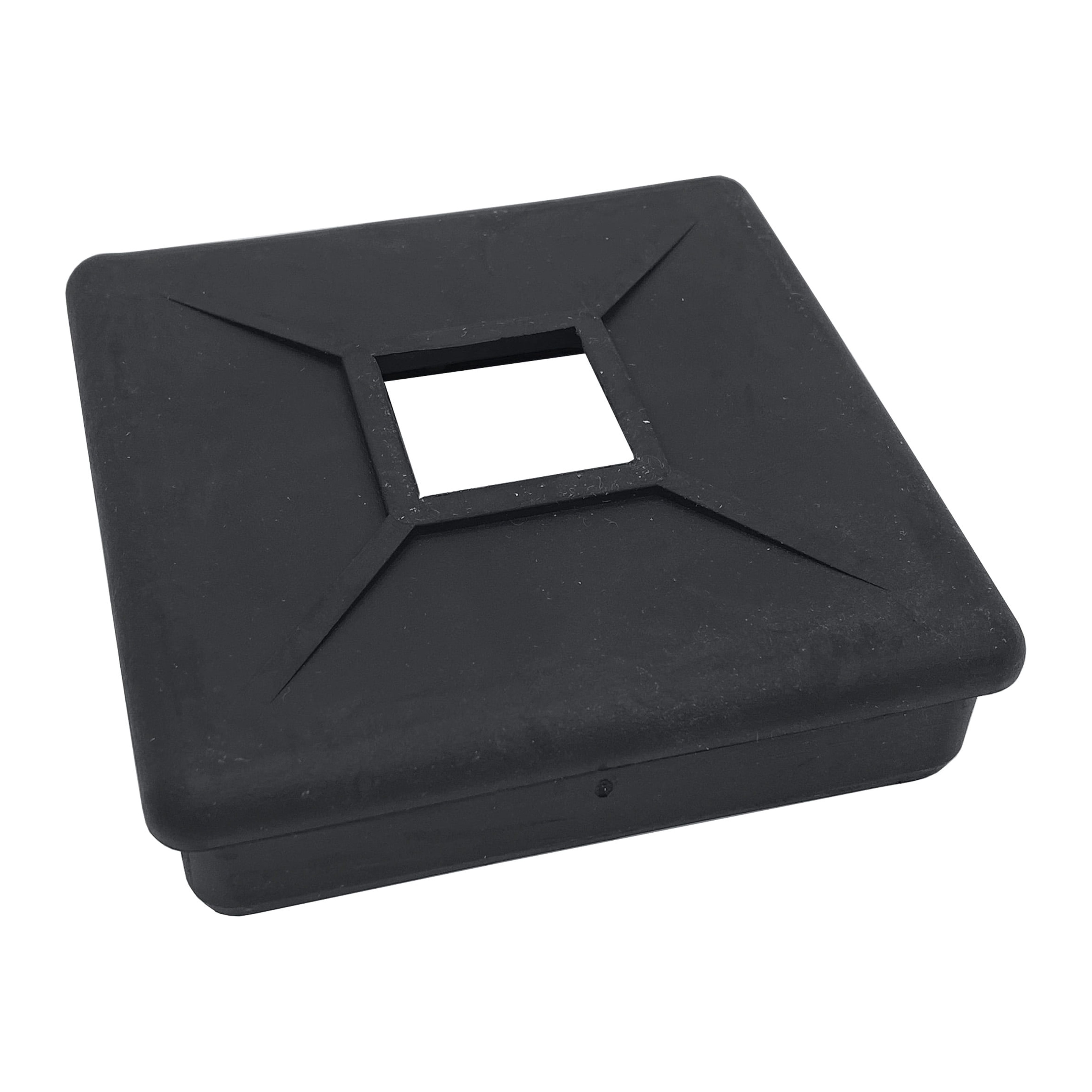 RV Camper Trailer Square Rubber Bumper Plug End Cap Cover with Vent 4