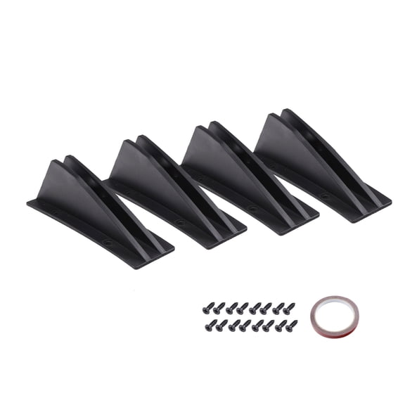 Bumper Protector, 2 pcs Car Rear Bumper Lip Spoiler Canards Anti-Crash Diffuser Protector Car Styling