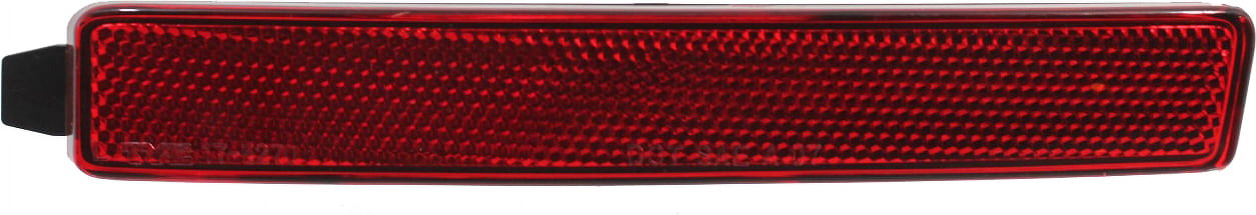 Bumper Reflector Compatible With 2009-2012 Chevrolet Traverse 2007-2012 GMC Acadia Rear, Left Driver