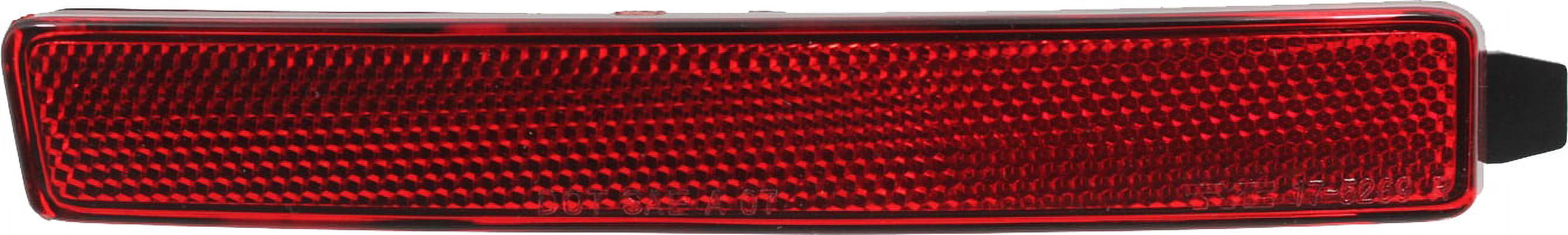 Bumper Reflector Compatible With 2009-2012 Chevrolet Traverse 2007-2012 GMC Acadia Rear, Right Passenger