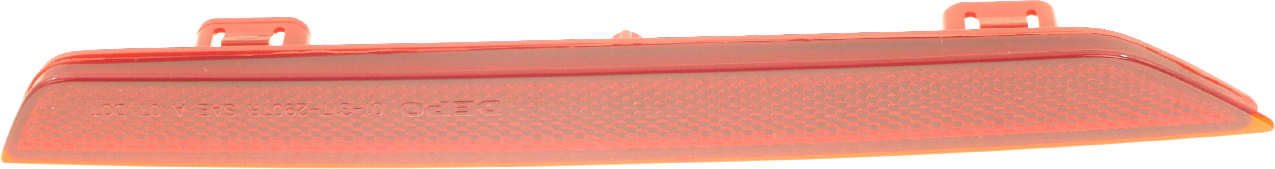 Bumper Reflector Compatible With 2011-2017 Honda Odyssey Rear, Right Passenger CAPA Certified
