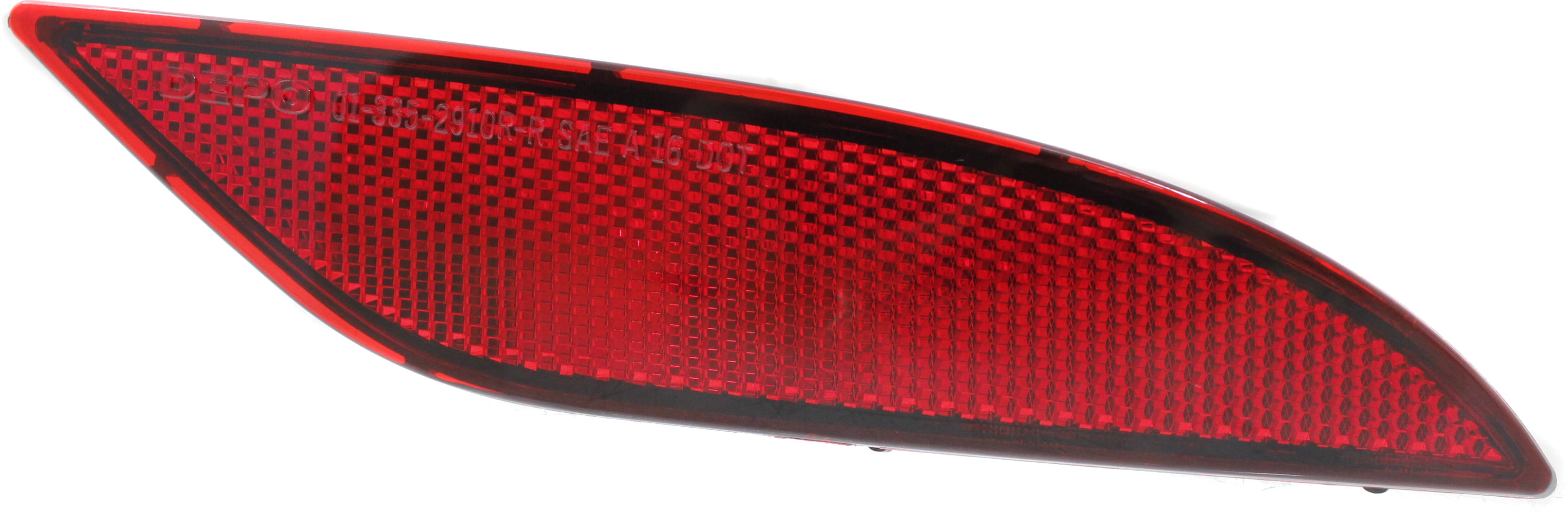 Bumper Reflector Compatible With 2016-2020 Chevrolet Malibu Rear, Right Passenger