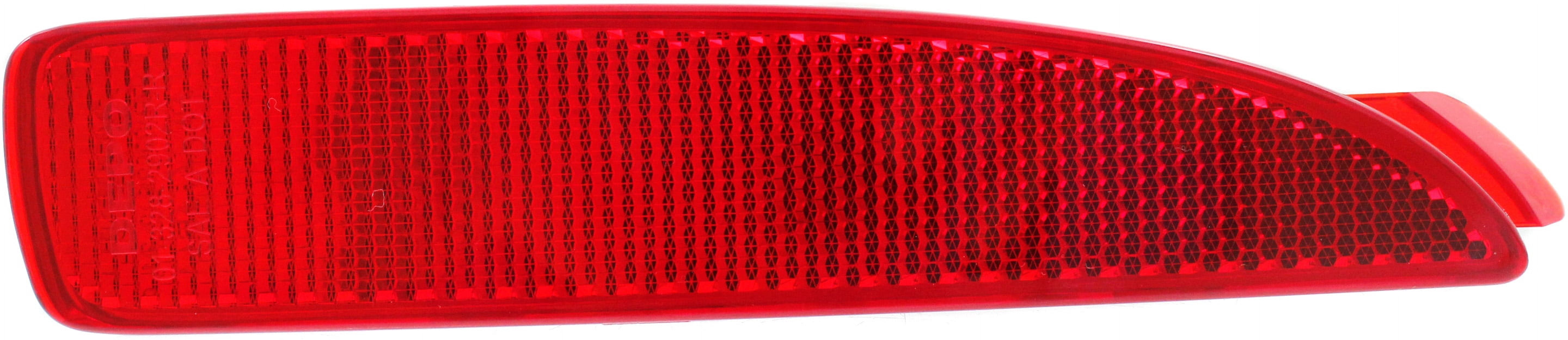 Bumper Reflector Compatible With 2016-2020 Toyota Yaris 2016 Scion iA Rear, Right Passenger