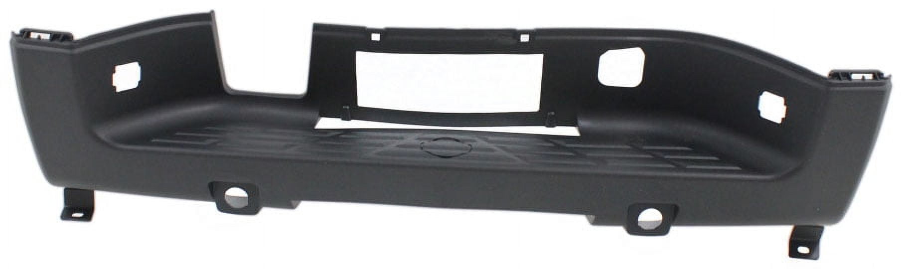 Bumper Step Pad Compatible With 2007-2013 GMC Sierra 1500 Chevrolet Silverado Center Black