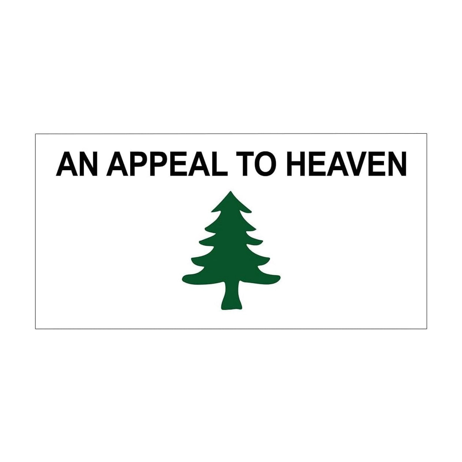 Bumper Sticker Freedom Tree Call To White Flag Rectangular Bumper For
