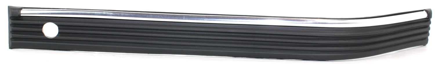 Bumper Trim Compatible With 1988-1998 Chevrolet C1500 GMC Front, Left Driver Black