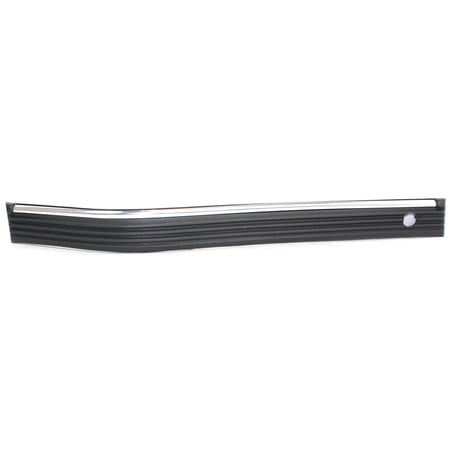 Bumper Trim Compatible With 1988-1998 Chevrolet C1500 GMC Front, Right Passenger Black