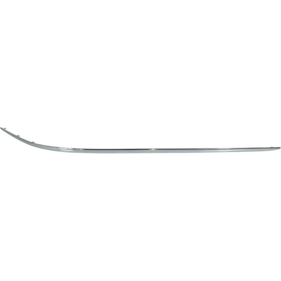 Bumper Trim Compatible With 2005 Mercedes Benz C55 AMG 2003-2005 CLK320 Front, Left Driver Side, Outer Chrome