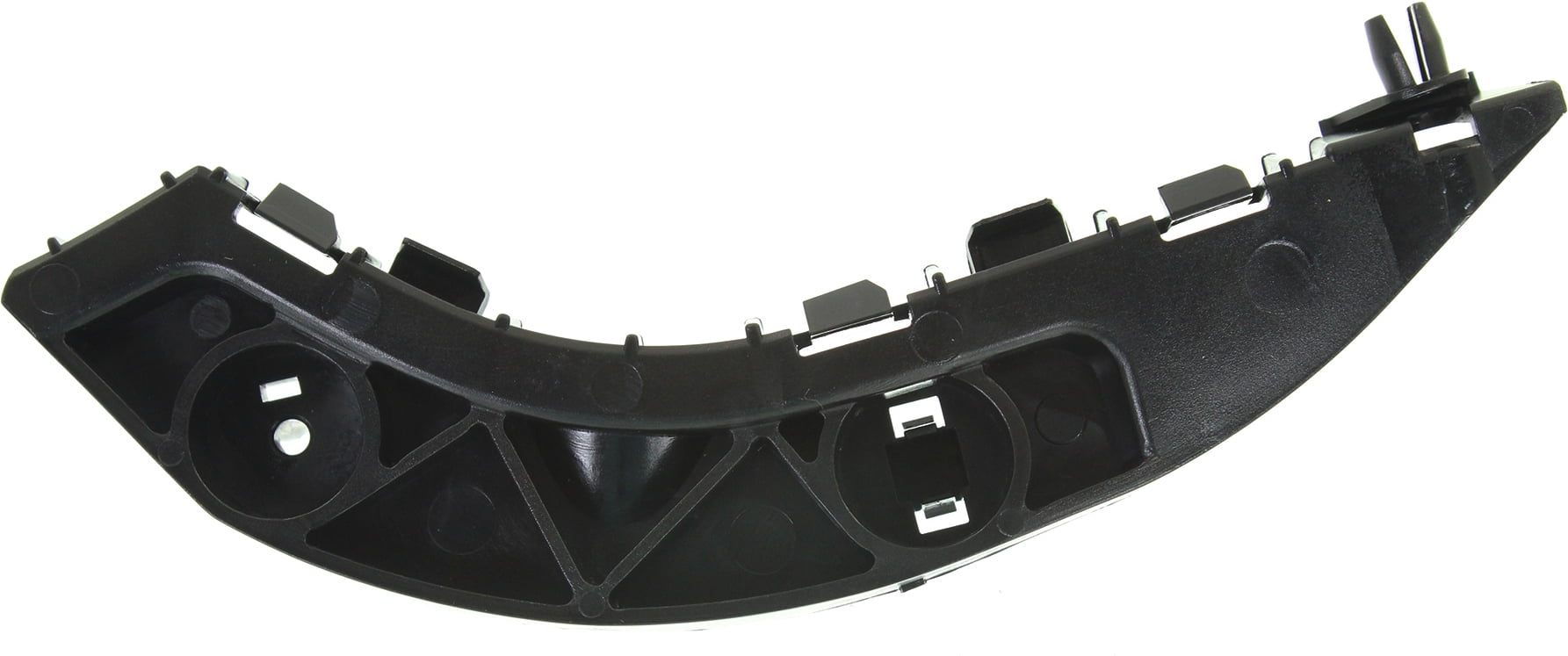 Bumper Trim Compatible With 2006-2011 Honda Civic Front, Left Driver Black