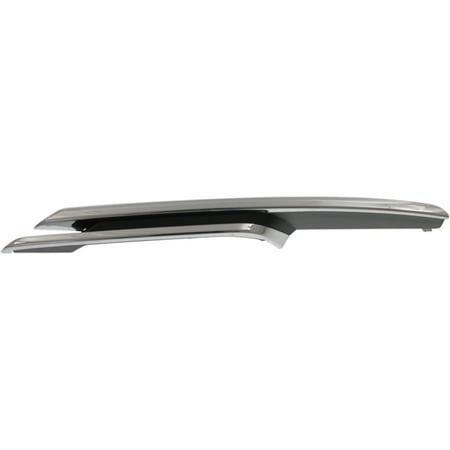 Bumper Trim Compatible With 2012-2015 BMW 320i 2013-2015 xDrive Front, Left Driver Chrome