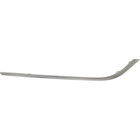 Bumper Trim Compatible With 2012-2015 Volkswagen Passat Front, Right Passenger Chrome