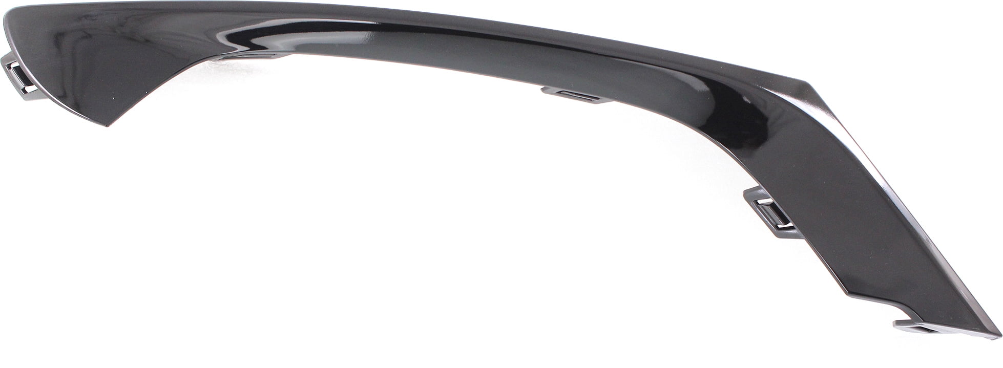 Bumper Trim Compatible With 2015-2017 Chrysler 200 Front, Left Driver Side, Outer Black