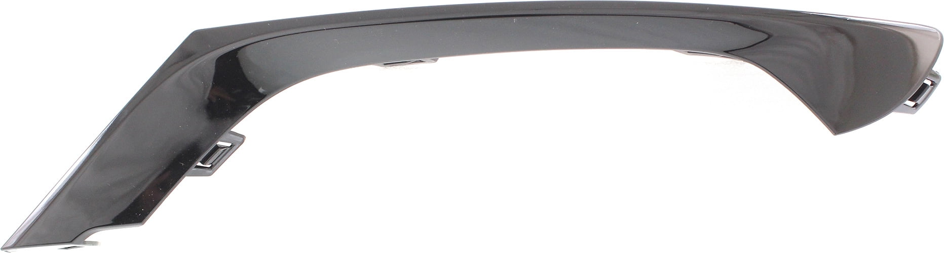 Bumper Trim Compatible With 2015-2017 Chrysler 200 Front, Right Passenger Side, Outer Black