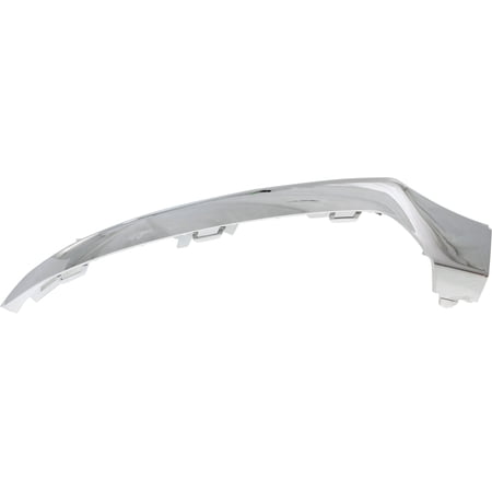 Bumper Trim Compatible With 2015-2018 Mercedes Benz C300 2015 C400 Front, Left Driver Chrome