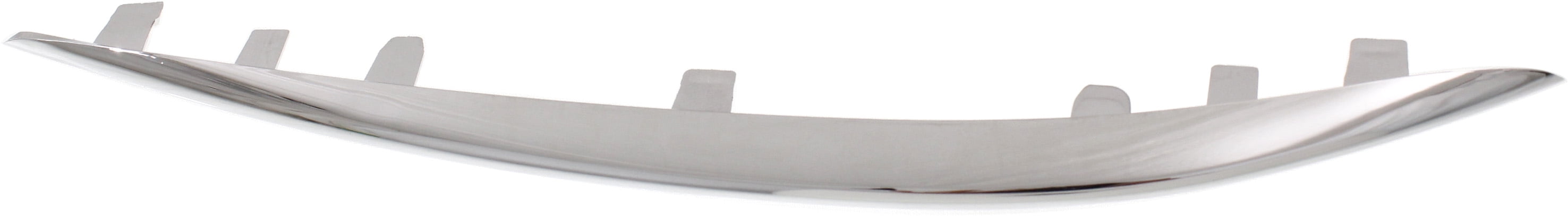 Bumper Trim Compatible With 2015-2018 Mercedes Benz C300 Front, Right Passenger Side, Outer Chrome