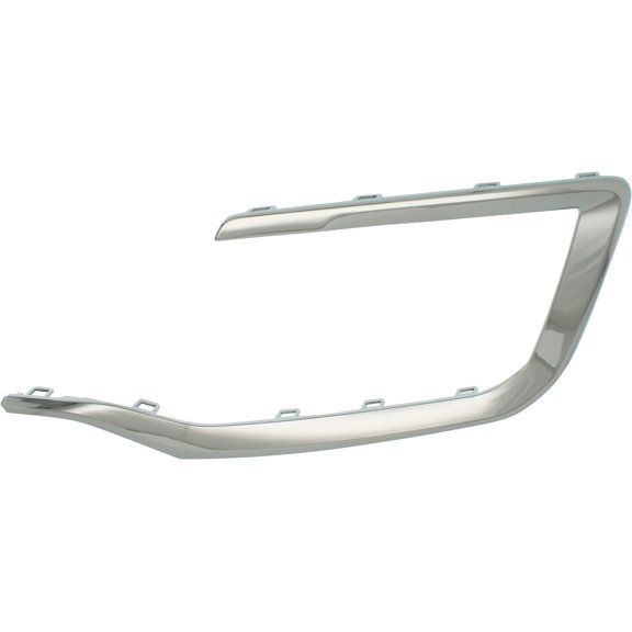 Bumper Trim Compatible With 2016-2017 GMC Terrain Front, Left Driver Chrome