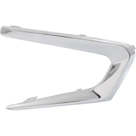 Bumper Trim Compatible With 2016-2018 Chevrolet Malibu Front, Left Driver Chrome