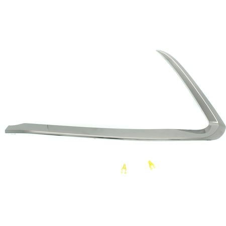 Bumper Trim Compatible With 2016-2020 Mazda CX-9 Front, Left Driver Chrome