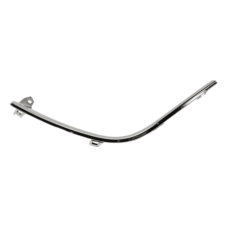 Bumper Trim Compatible With 2017-2019 Toyota Highlander Rear, Right Passenger Side, Upper Chrome