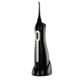 thumbnail interactive-video image 1 of Poseidon Rechargeable Water Flosser with Inductive Charging Cradle, Black by ToiletTree Products, 1 of 8