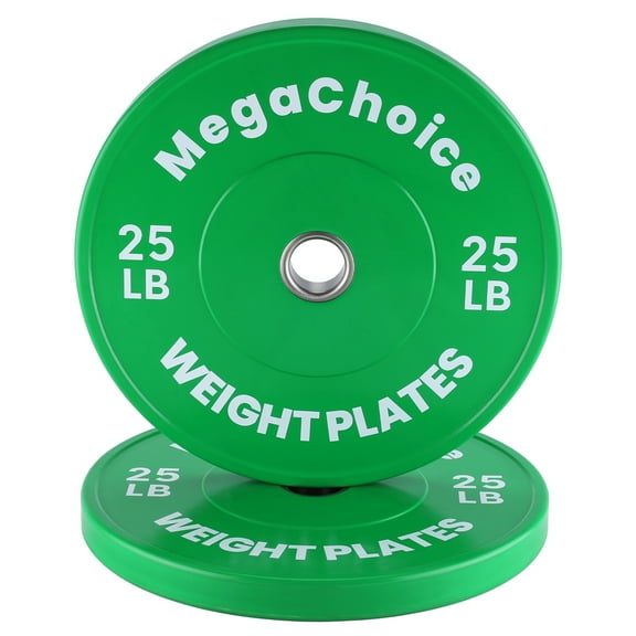 Bumper Weight Plates,2-Inch Rubber Bumper Plates Set for Weight Lifting 10-300 lbs | Single,Pairs, Sets Multiple Options