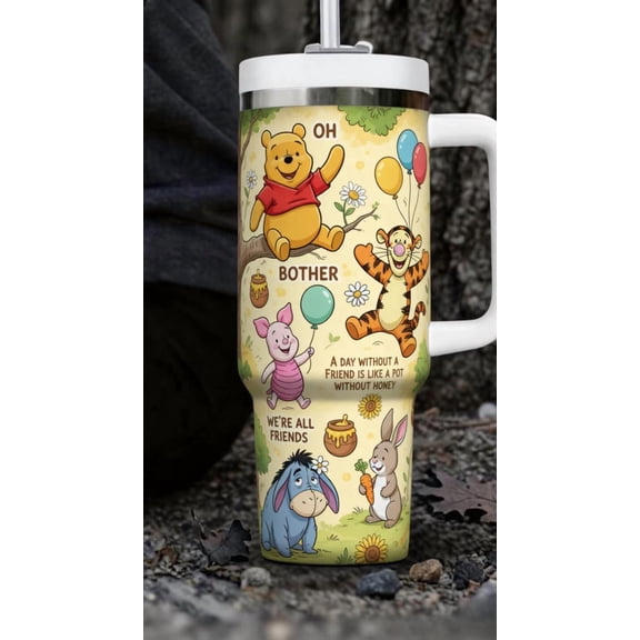 Bumpkit 40oz Stainless Steel Tumbler with Straw, Cute Travel Mug, Insulated Cup, Lover Gift, White - Opaque lid