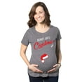 thumbnail image 1 of Bumps First Christmas Maternity Shirt Funny Merry Tee for New Pregnant Family, 1 of 7