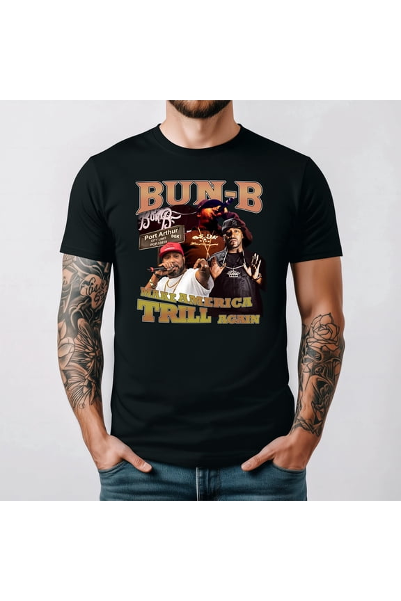 Bun B UGK Underground Kingz Trill OG Rap Legend Graphic Tee unisex up to 5XL