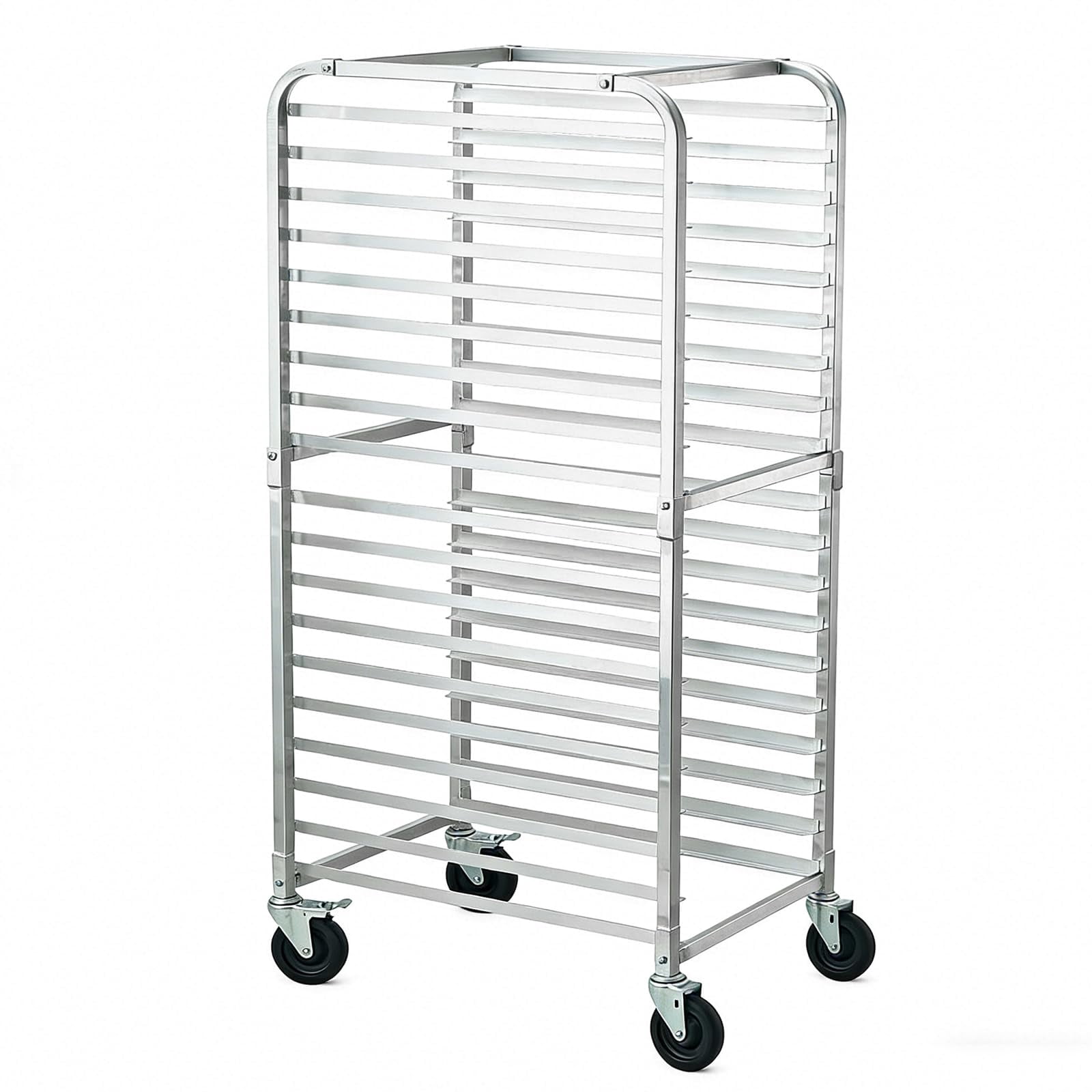 Bun Pan Rack 10 Tier with Wheels, Commercial Bakery Racking of Aluminum ...