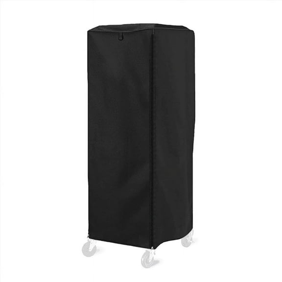 Bun Pan Rack Cover,High Density Waterproof and Dustproof Bread Rack Cover,23 X 28 X 64Inch,Bakery Single Rack Covers,1 x Pan Rack Cover,Black