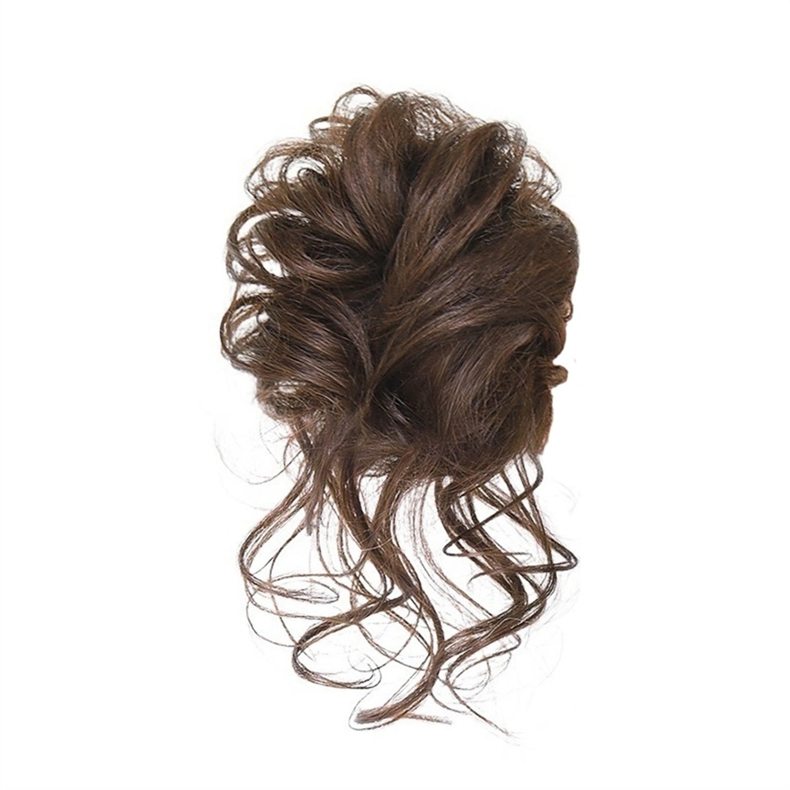 Bun Ponytail Chignon Brazilian Human Hair Curly Wavy Messy Bun Extensions Hair Pieces for Women Messy Bun Hair Piece Hair